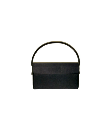 Handbag, Bienen-Davis Black Evening Bag with Gold Clasp