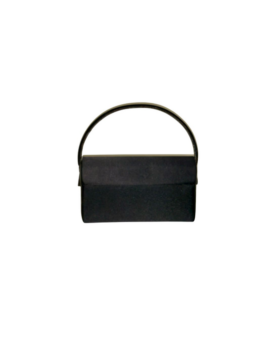Handbag, Bienen-Davis Black Evening Bag with Gold Clasp