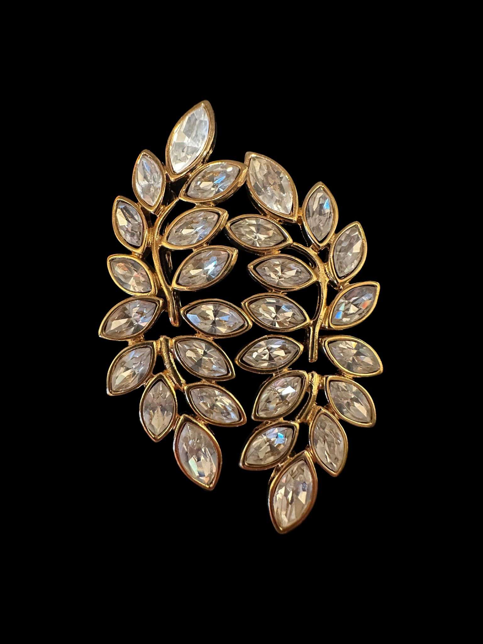 Jewelry, Kenneth Jay Lane (KJL) Crystal Rhinestone Branch Drop Earrings