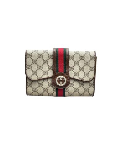 Handbag, Gucci Sherry Stripe Blondie Clutch