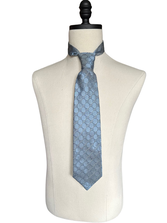 Ties, Gucci Slate Blue Necktie