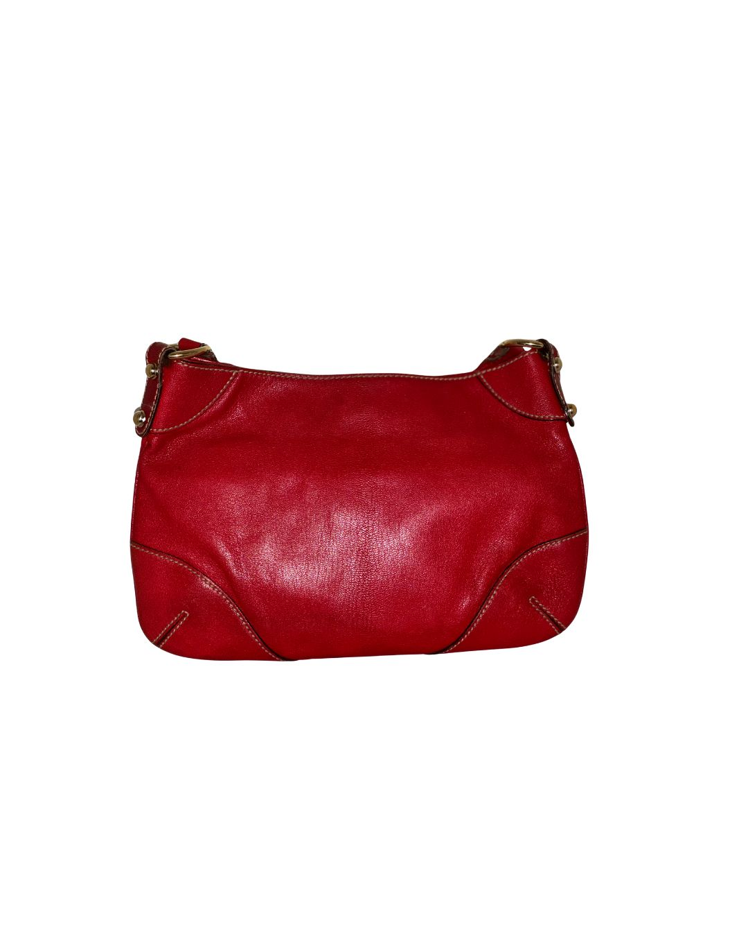 Handbag, Gucci Red Leather Shoulder Bag