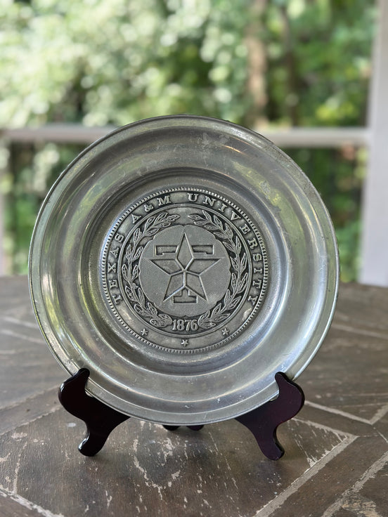 Collegiate Gift, Wilton Armetale Texas A&M University Plate