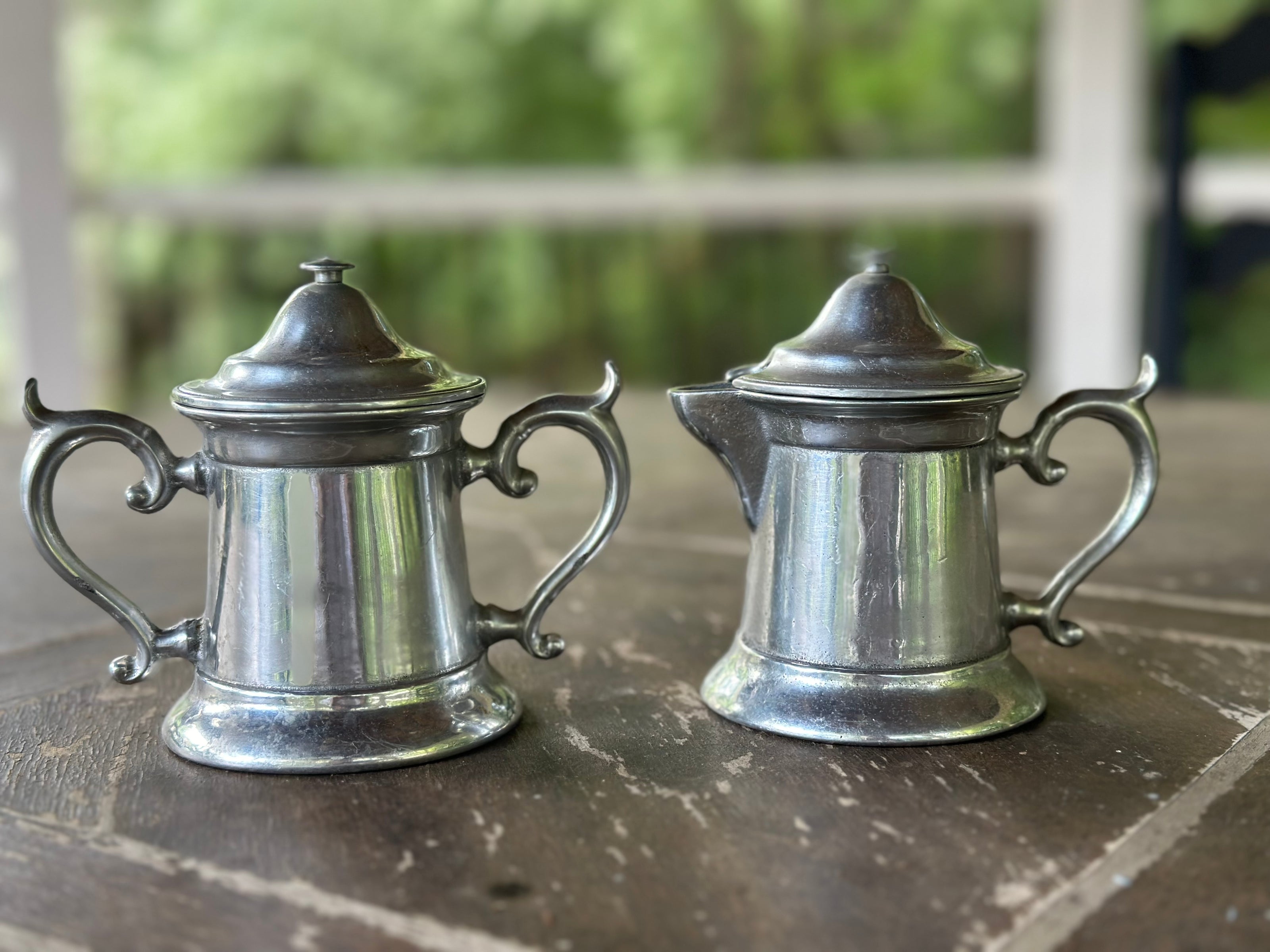 Entertaining, Wilton Armetale Sugar and Creamer Set