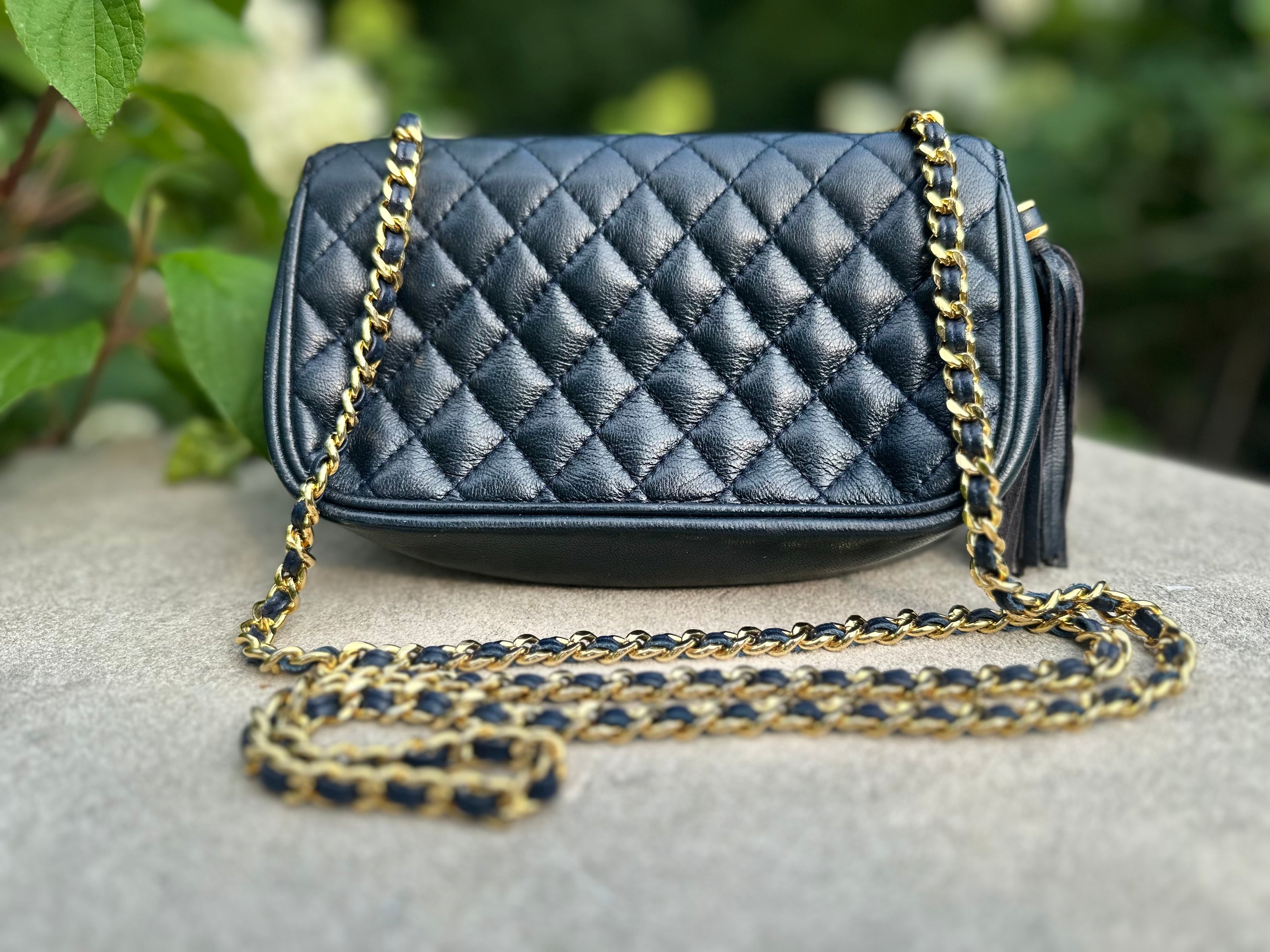 Handbag, Koret quilted navy crossbody bag