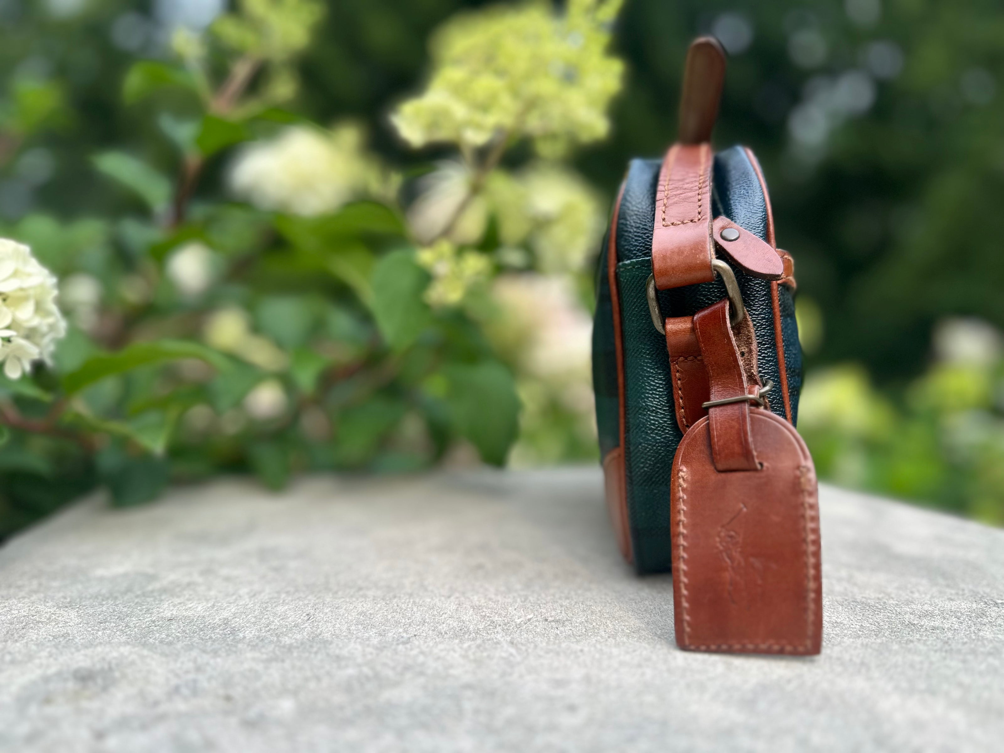 Handbag, Ralph Lauren crossbody black watch tartan bag