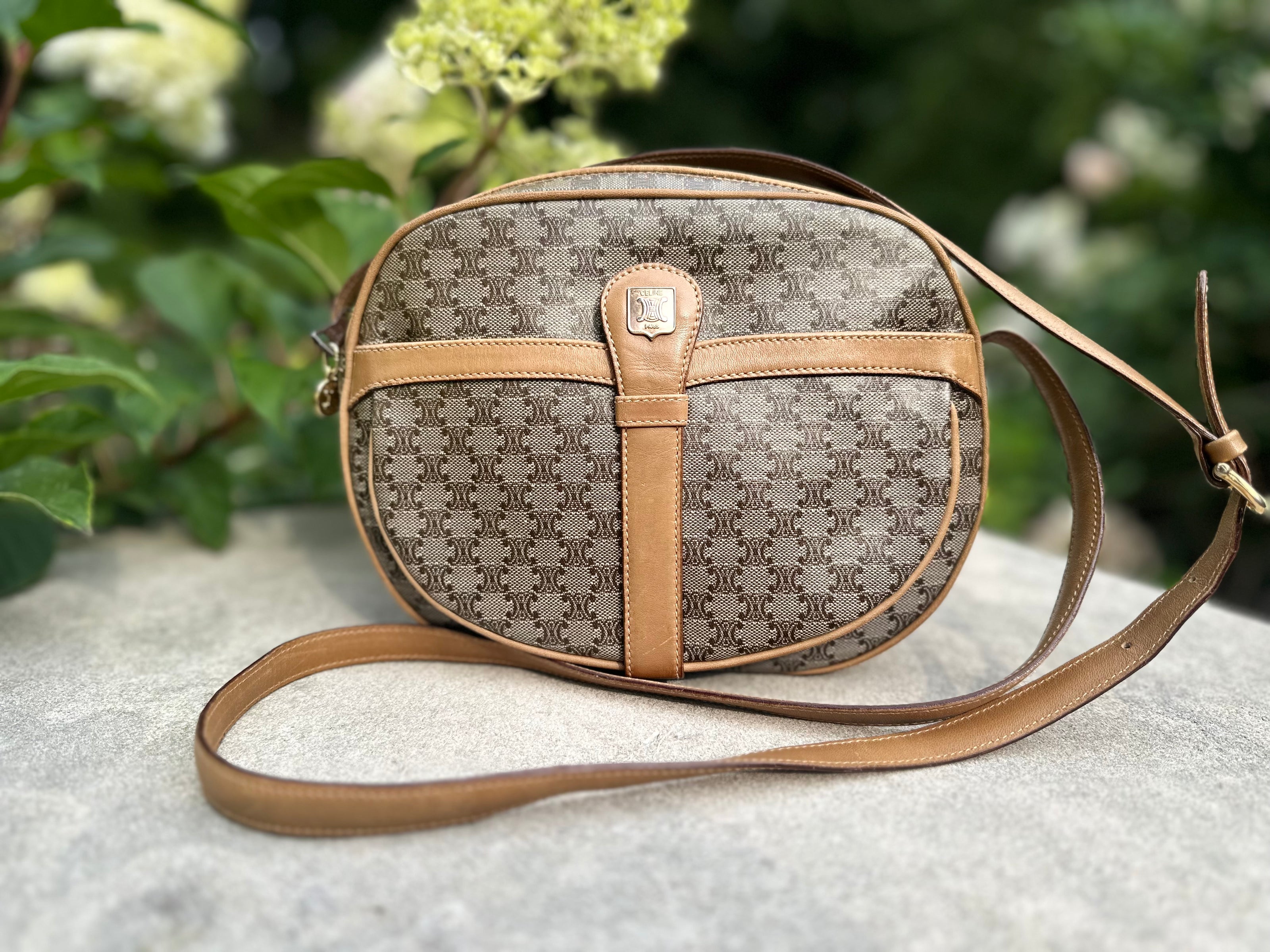 Handbag, Celine Macadam crossbody bag