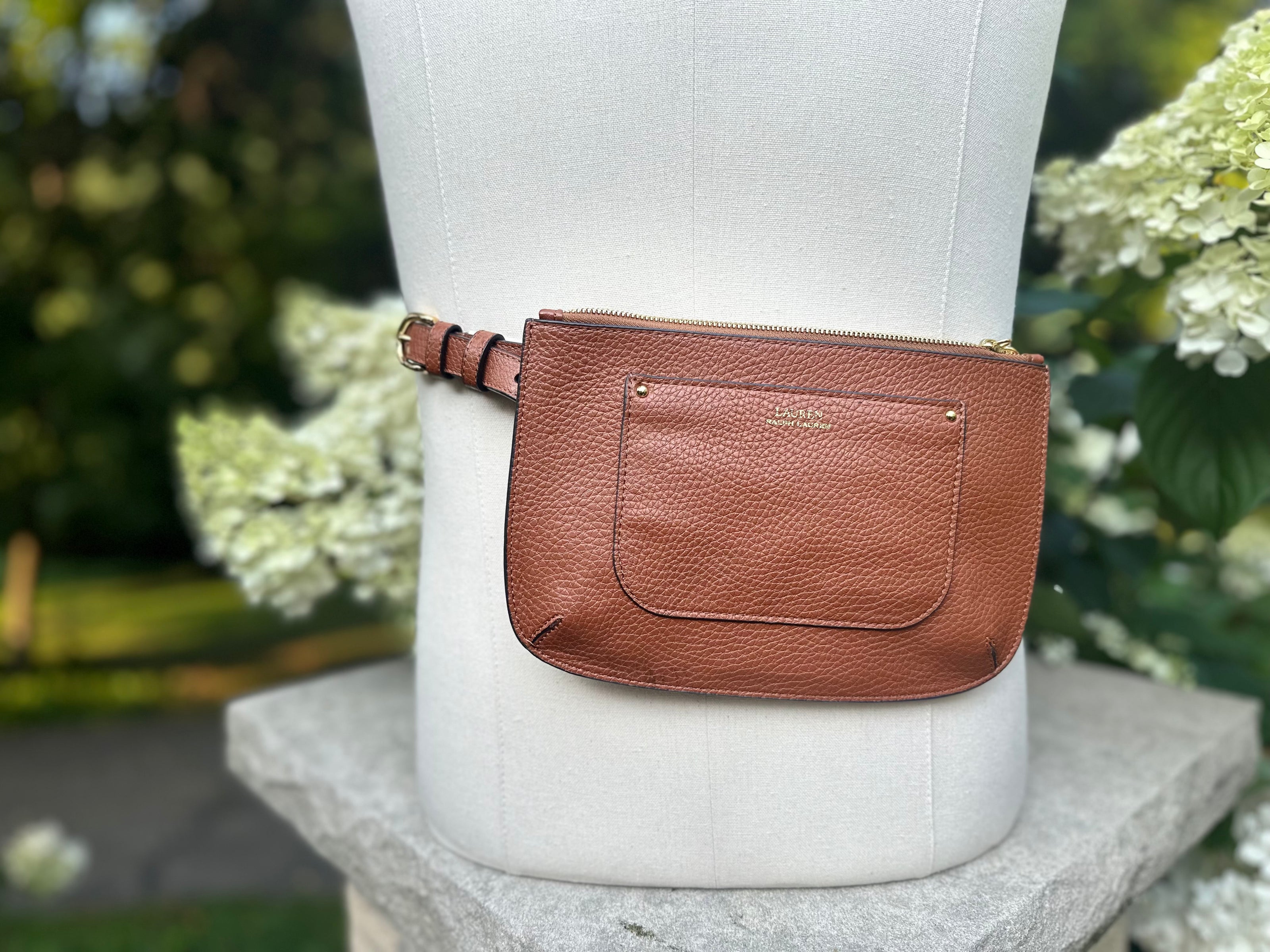 Handbag, Ralph Lauren brown belt bag
