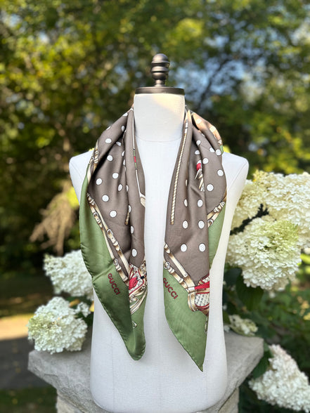 Scarves, Gucci Vintage Golf Theme