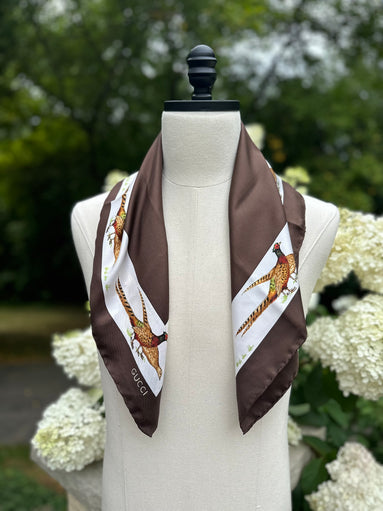 Scarves, Gucci Pheasant Hunting