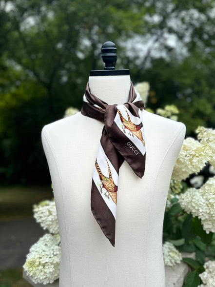 Scarves, Gucci Pheasant Hunting