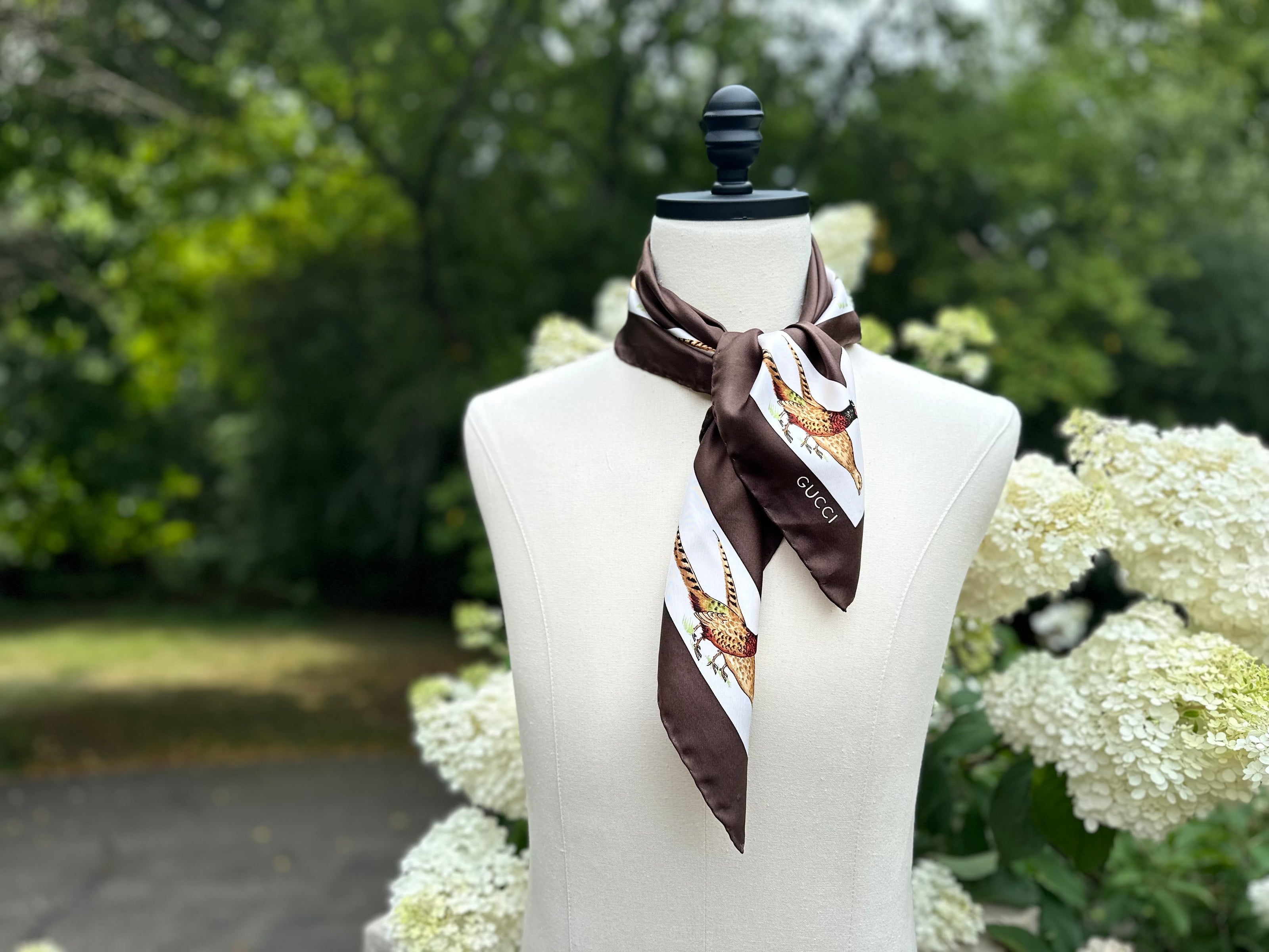 Scarves, Gucci Pheasant Hunting