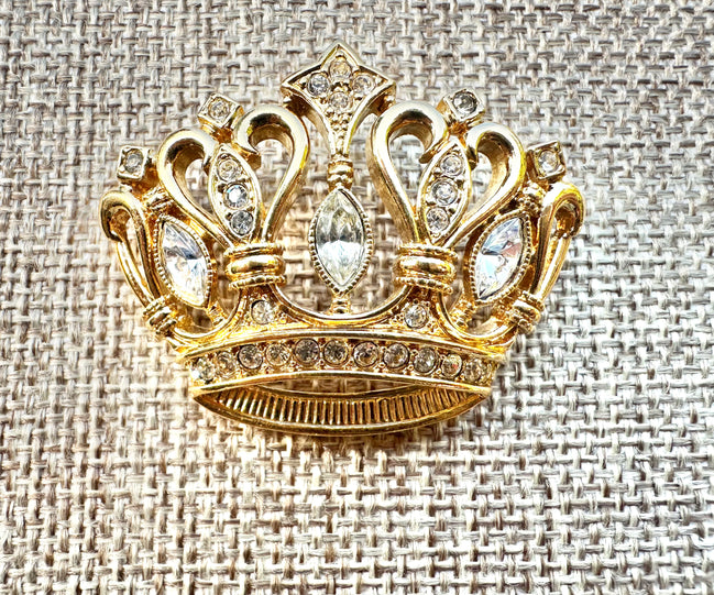 Jewelry, Kenneth Jay Lane (KJL) Crown Brooch