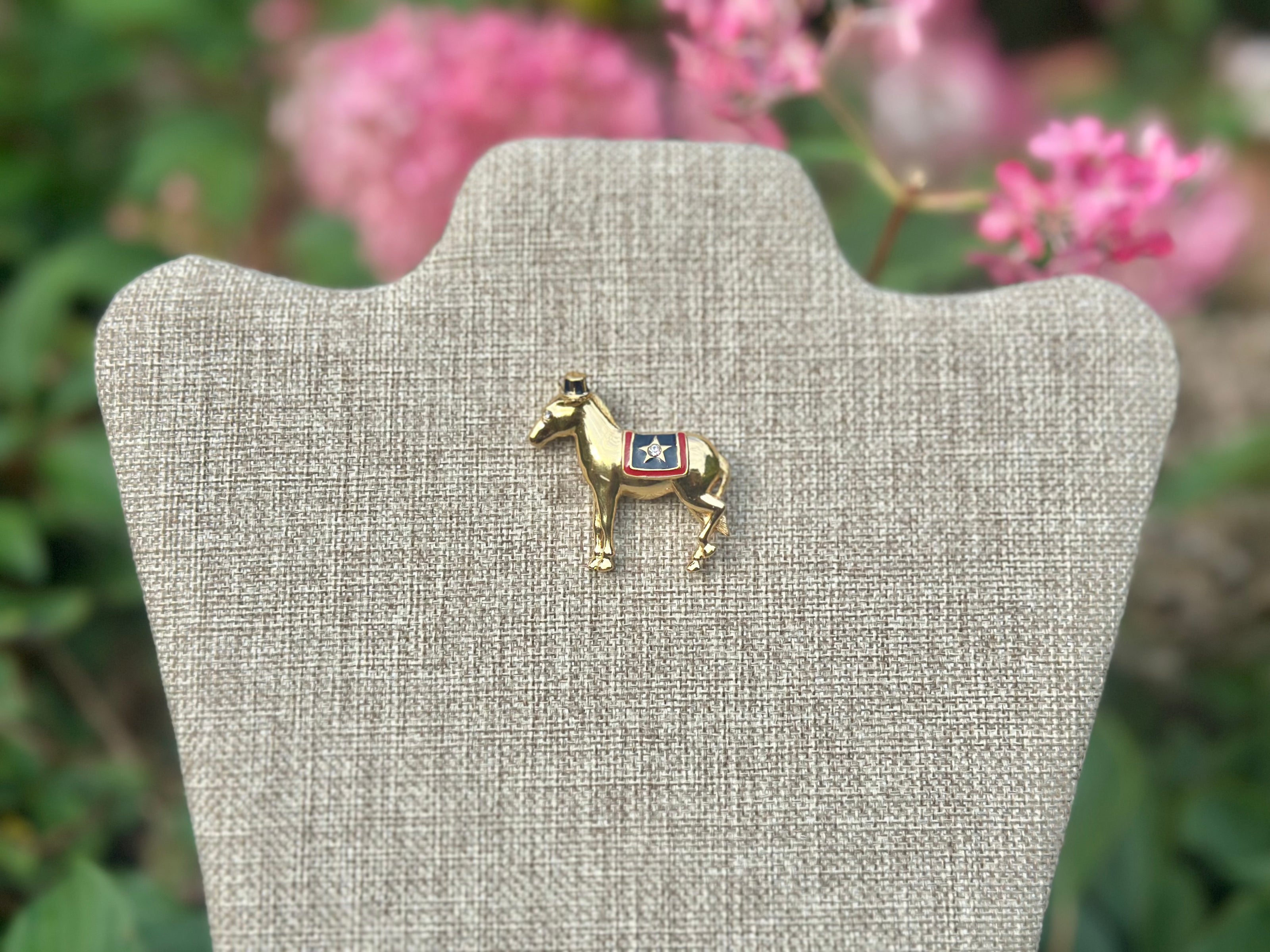 Jewelry, Monet Donkey Brooch