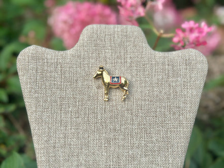 Jewelry, Monet Donkey Brooch