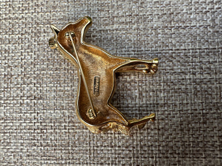 Jewelry, Monet Donkey Brooch