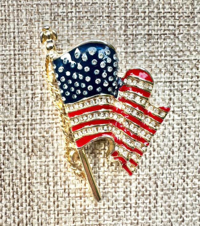 Jewelry, Monet American Flag 9/11 Brooch