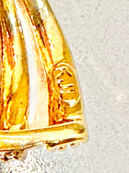 Jewelry, Kenneth Jay Lane (KJL) Fan-shaped Rhinestone Earrings