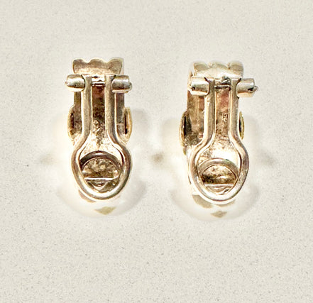 Jewelry, Tiffany Yellow Gold and Sterling Silver Earrings