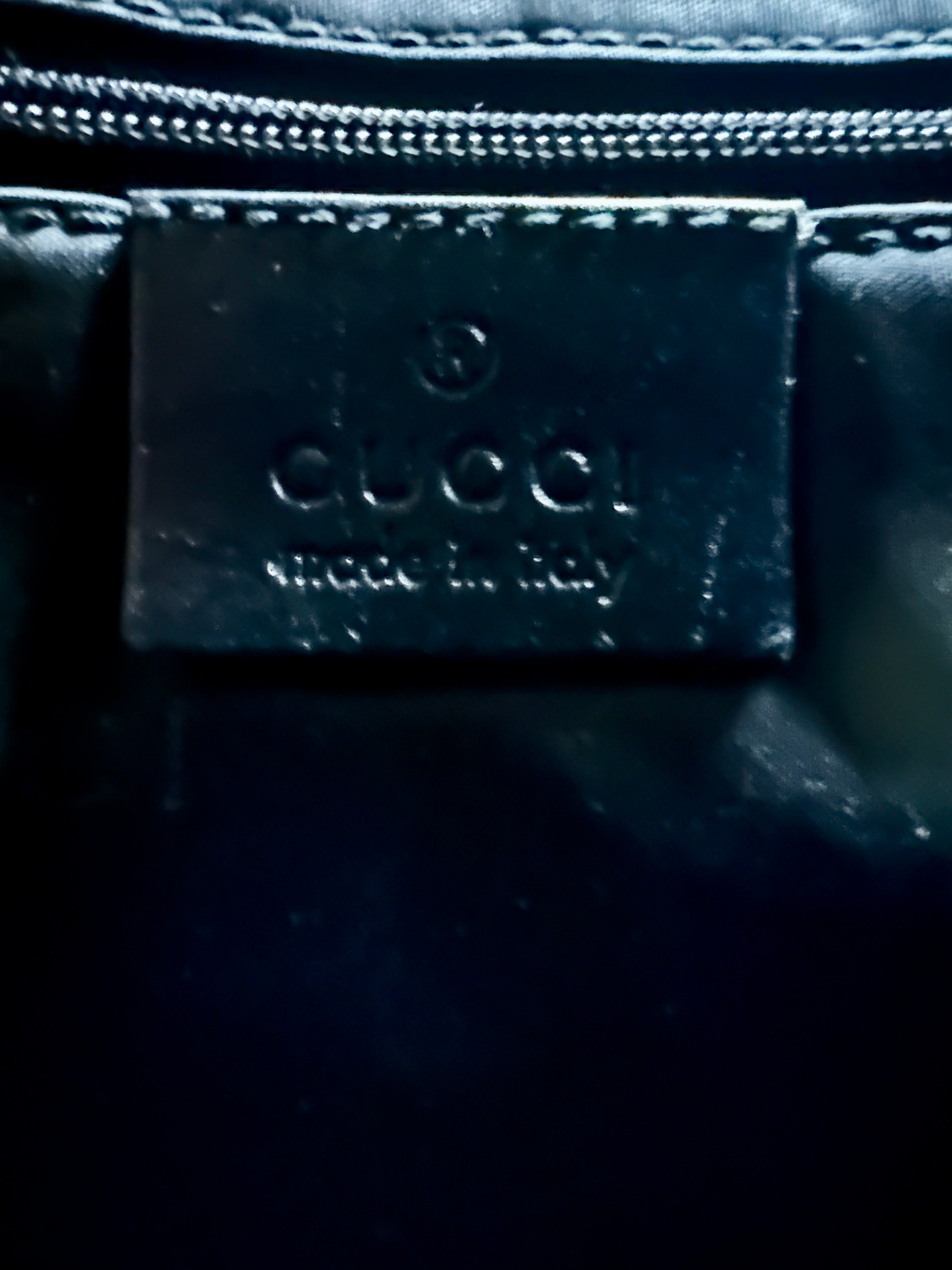 Handbag, Gucci by Tom Ford Black with Gold Tiger Charm