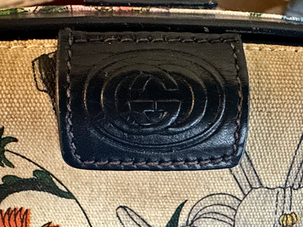 Handbag, Vintage Gucci Floral Clutch