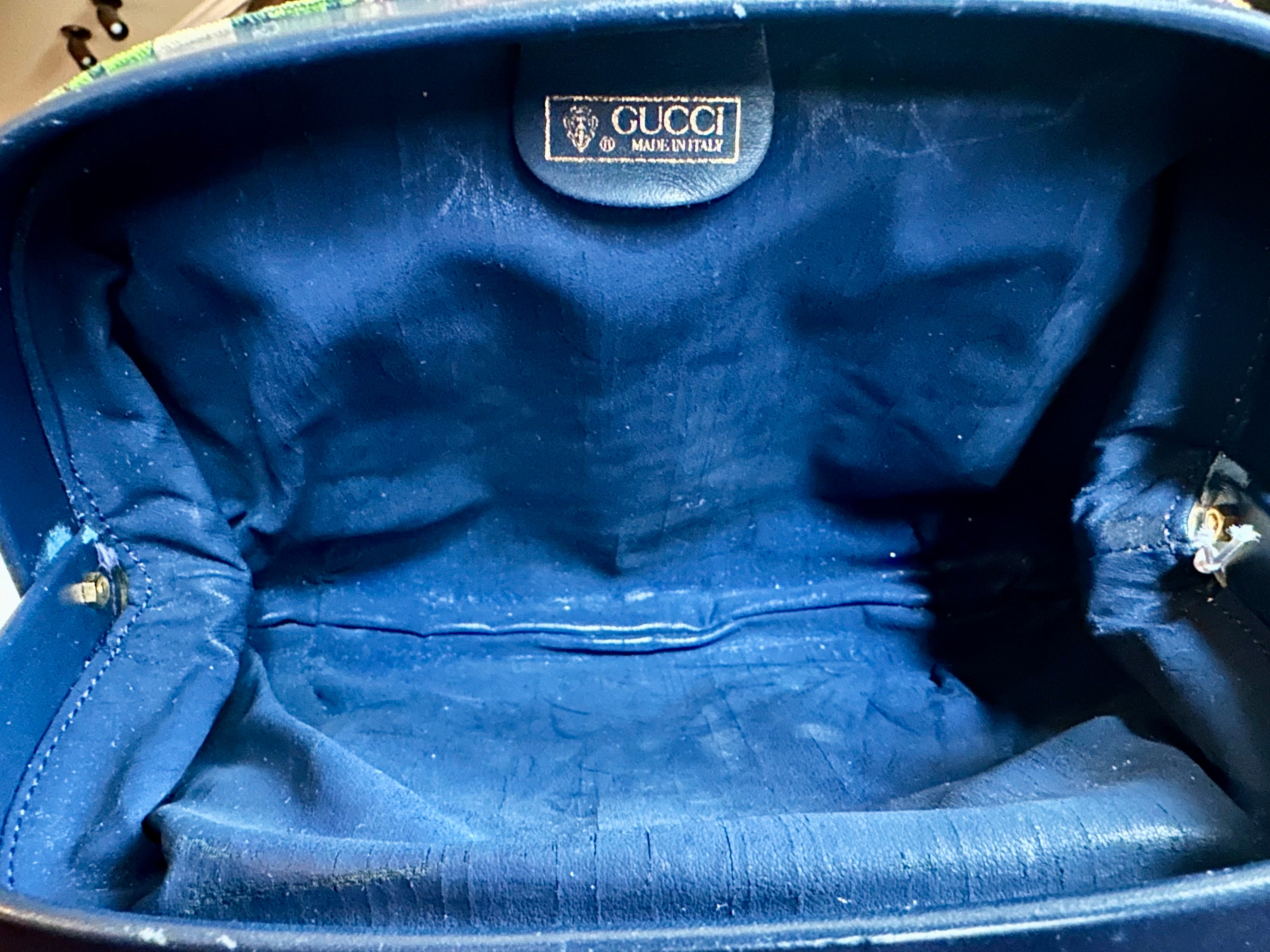 Handbag, Vintage Gucci Floral Clutch