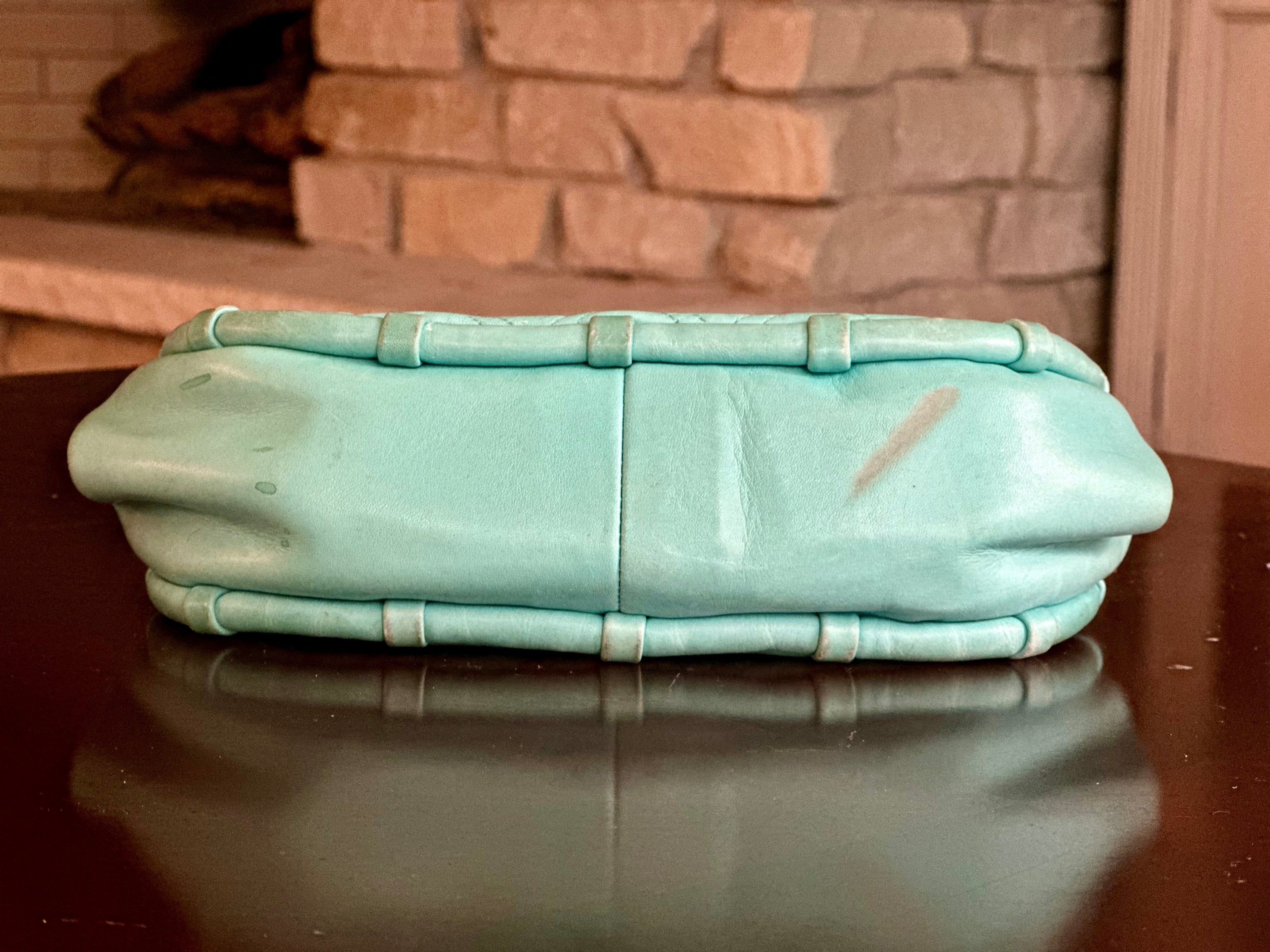 Handbag, Vintage Koret Powder Blue with Coin Purse
