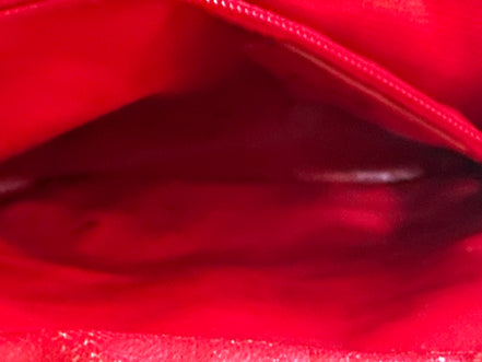 Handbag, Vintage Koret Red Quilted Shoulder Bag