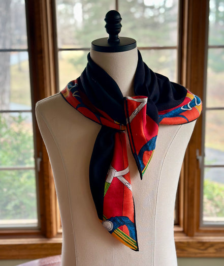 Scarf, Hermes Encadre Éperons d'Or