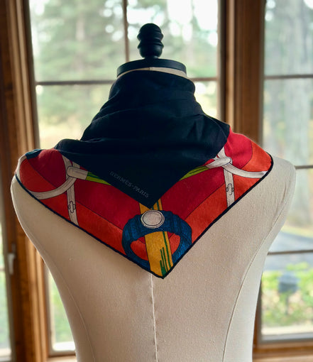 Scarf, Hermes Encadre Éperons d'Or