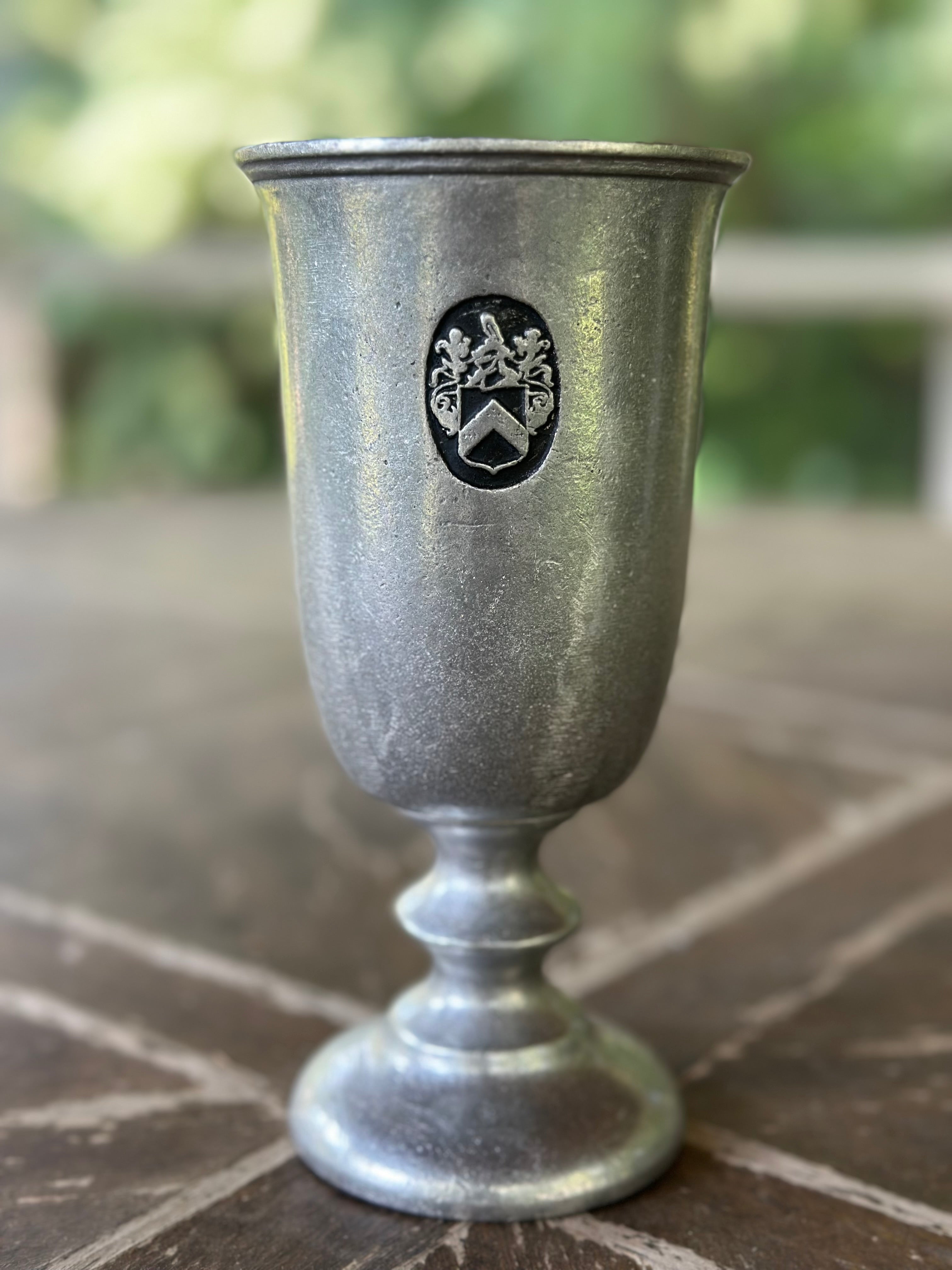 Entertaining, Wilton Armetale Crested Goblets (set of 4)