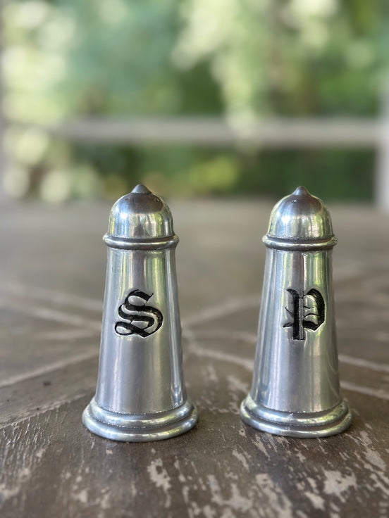 Entertaining, Wilton Armetale Salt and Pepper Shakers