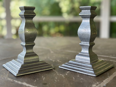 Entertaining, Wilton Armetale Candlesticks (square base)
