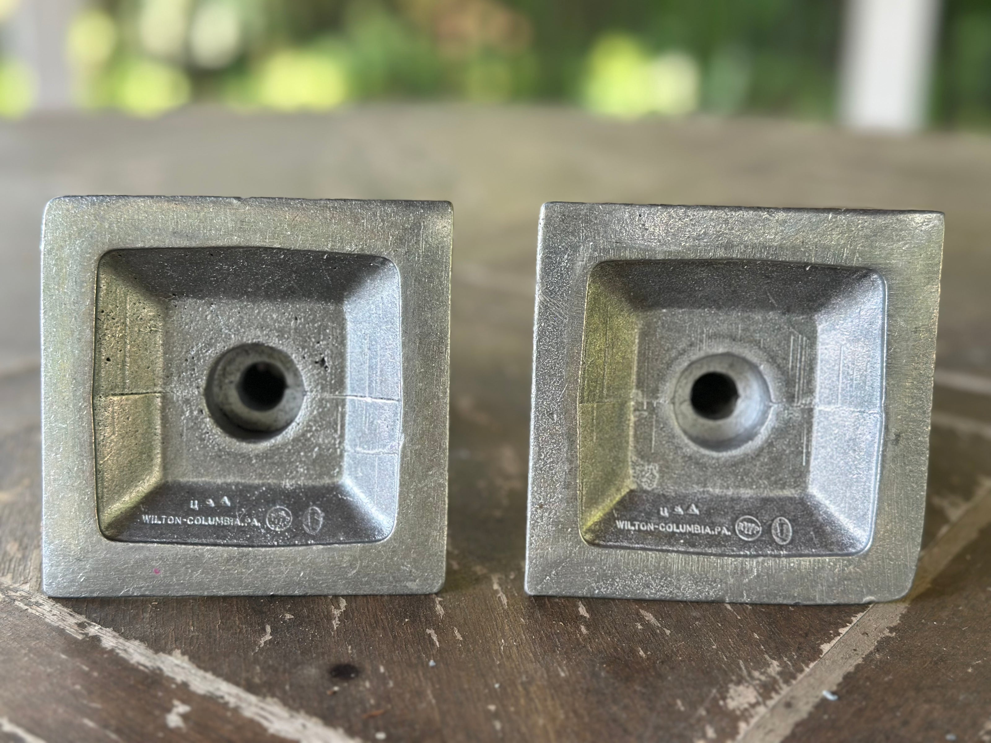 Entertaining, Wilton Armetale Candlesticks (square base)