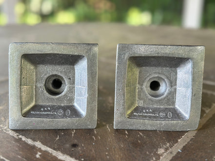 Entertaining, Wilton Armetale Candlesticks (square base)