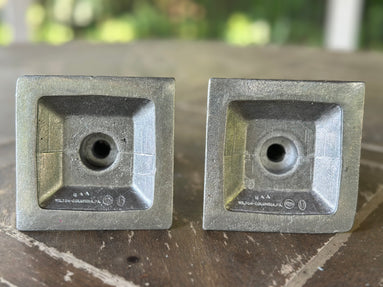 Entertaining, Wilton Armetale Candlesticks (square base)