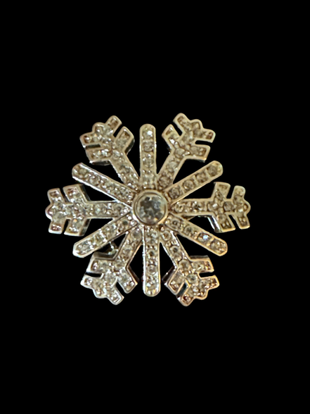 Jewelry, Monet Snowflake Holiday Christmas Brooch
