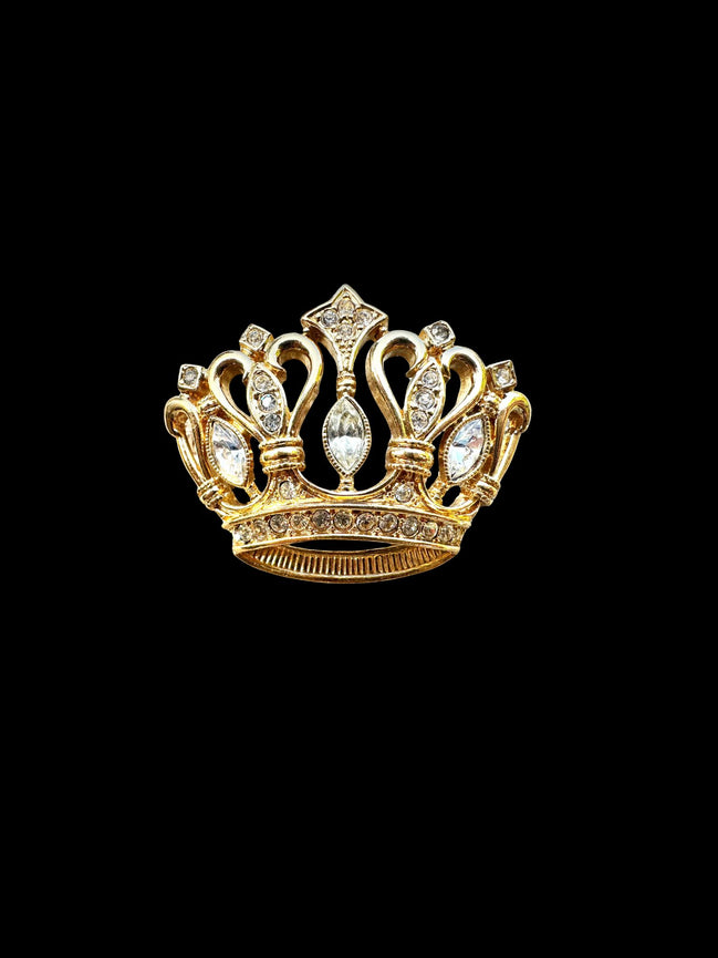 Jewelry, Kenneth Jay Lane (KJL) Crown Brooch